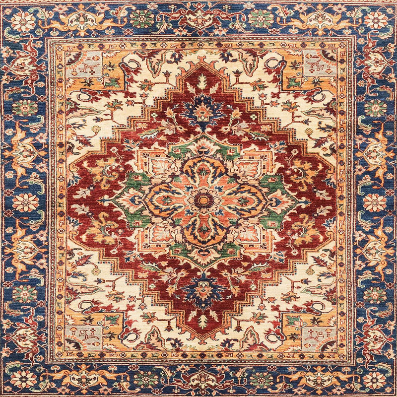 Oriental Indoor Rug, Square 4'
