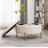Mariantonietta Upholstered Round Storage Ottoman-1855773758