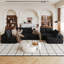 Canapé d'angle à compression, canapé moderne en velours côtelé pelucheux de 166 pouces en forme de U pour la maison-1630586992