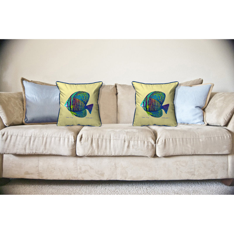 Sailfin Tang Outdoor Pillow Cover & Insert, Large, Beige