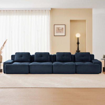 153" Modern Modular Sectional Sofa For Living Room