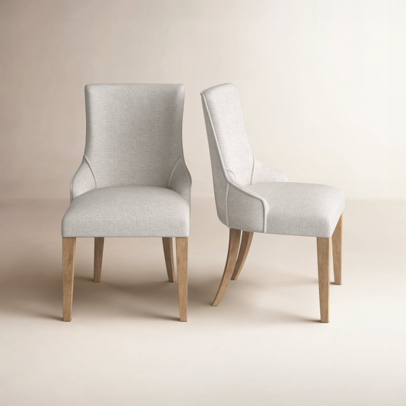 Jezebel 19'' H Side Chair, Linen Light Creamy Beige, Natural 