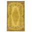 Tapis décoratif olive en laine de conception unique 5 pi 3 po X 9 pi 3 po noué à la main 1980S