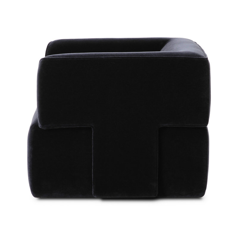 Pacey Swivel Chair-Dulane Mahogany, Monte Navy