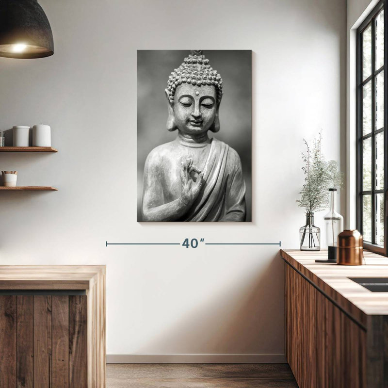 Adella Grey Buddha, 39" H x 26" W