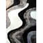 Tapis gris/noir touffeté à la main Nevin