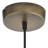 13"H Ghevont 1-Light Brushed Brass Single Bell Pendant