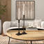 Bougeoir de table en fer 15,4 po Laqueita