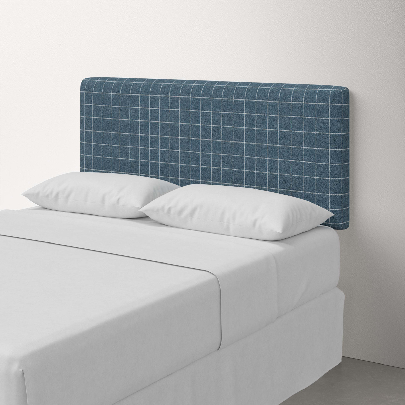 Eisley Upholstered Panel Headboard, King, Cafe Rainstorm
