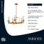 Lustre classique à 5 lumières avec abat-jour-86710024-86710026