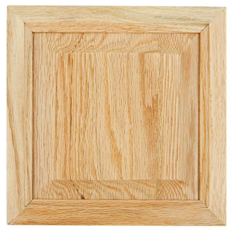Chêne traditionnel en bois massif de 48 po avec compartiment poubelle, Chêne léger
