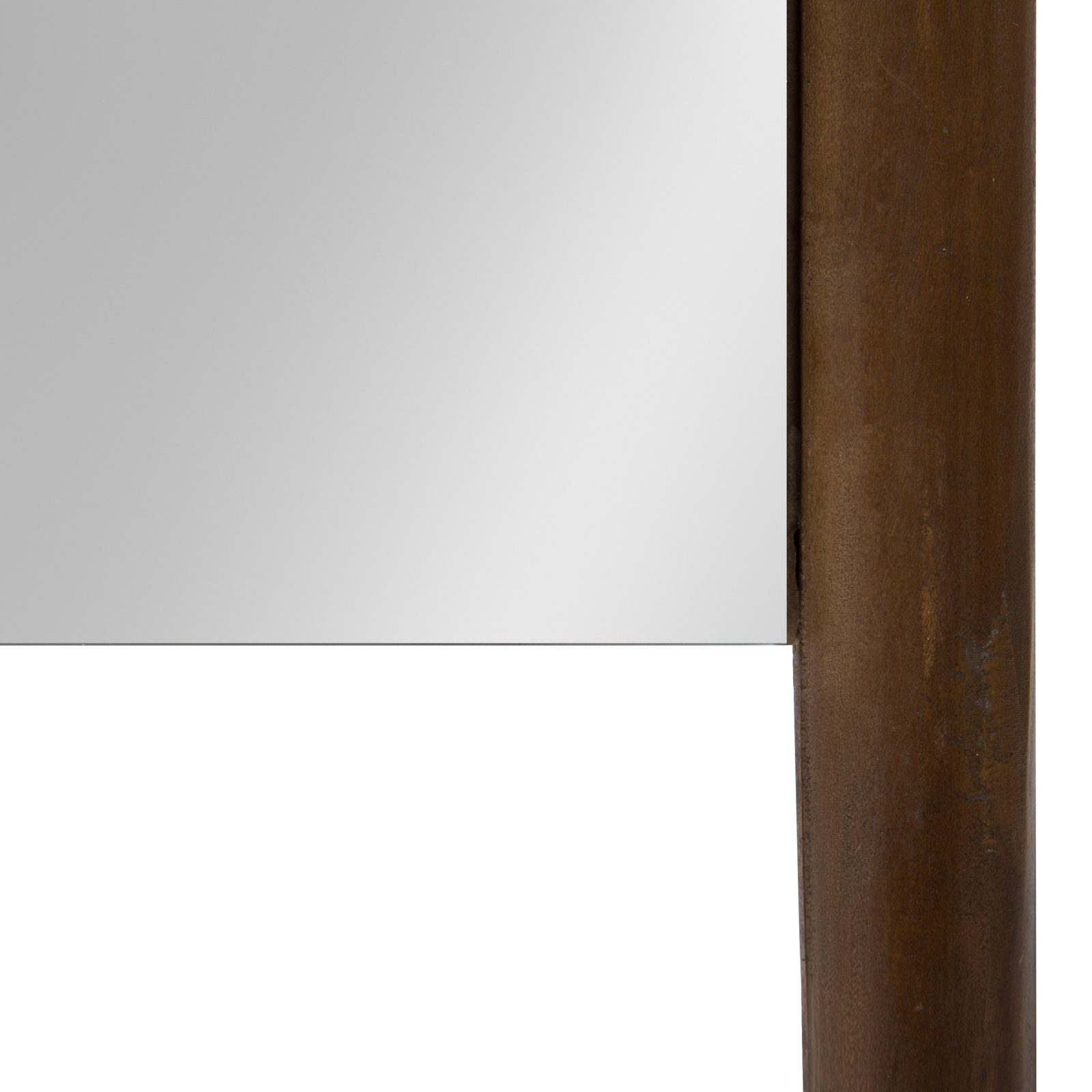 Parkman Full-Length Solid and Manufactured Wood Frame Mirror, Brown