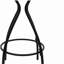 Tabourets de bar modernes rembourrés pour îlot de cuisine (noir + blanc crème, ensemble de 2)-1458476800