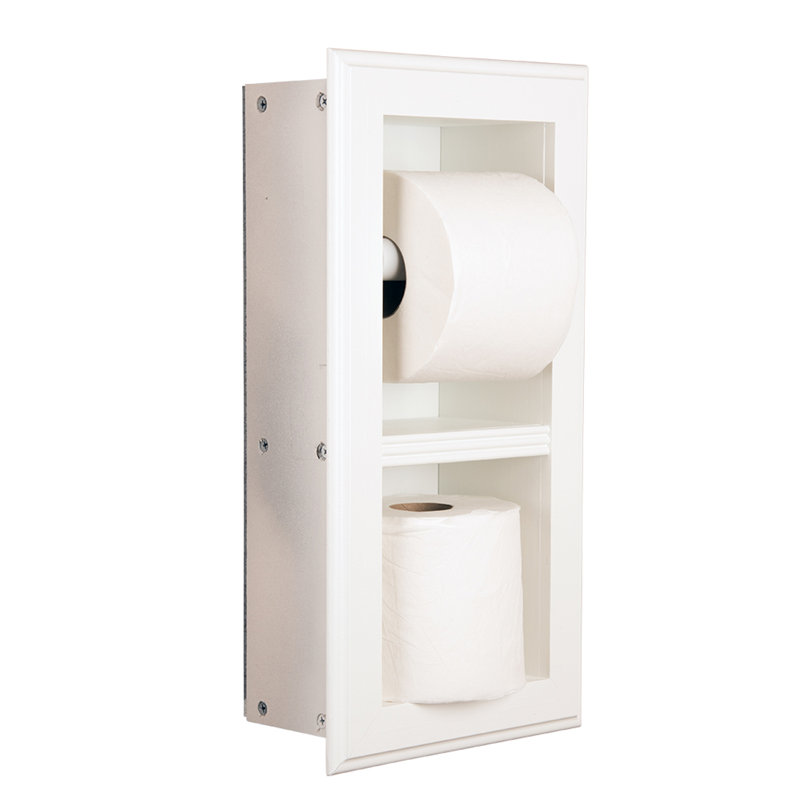 Timber Tree Cabinets Butler Double Recessed Toilet Paper Holder ...