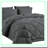 All Season Dark Grey Comforter Set - 7 Piece Bed in a Bag with Sheets - California King Bedding Set includes Comforter, Shams, Flat Sheet, Fitted Sheet, Pillowcases.