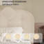 Lit plateforme tapissier avec tête de lit Boucle, base de lit Cloud, coins arrondis doux-558553782-558553780