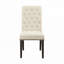 Chaises d'appoint rembourrées en tissu