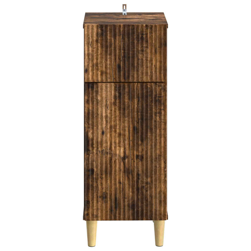 Bathroom Cabinet, Smoked Oak