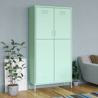 Branwell 2 Door Steel Wardrobe