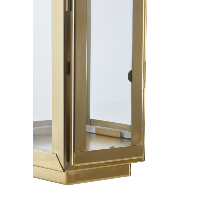 Francesca Tabletop Lantern, 66 cm H x 19 cm W x 19 cm D, Gold