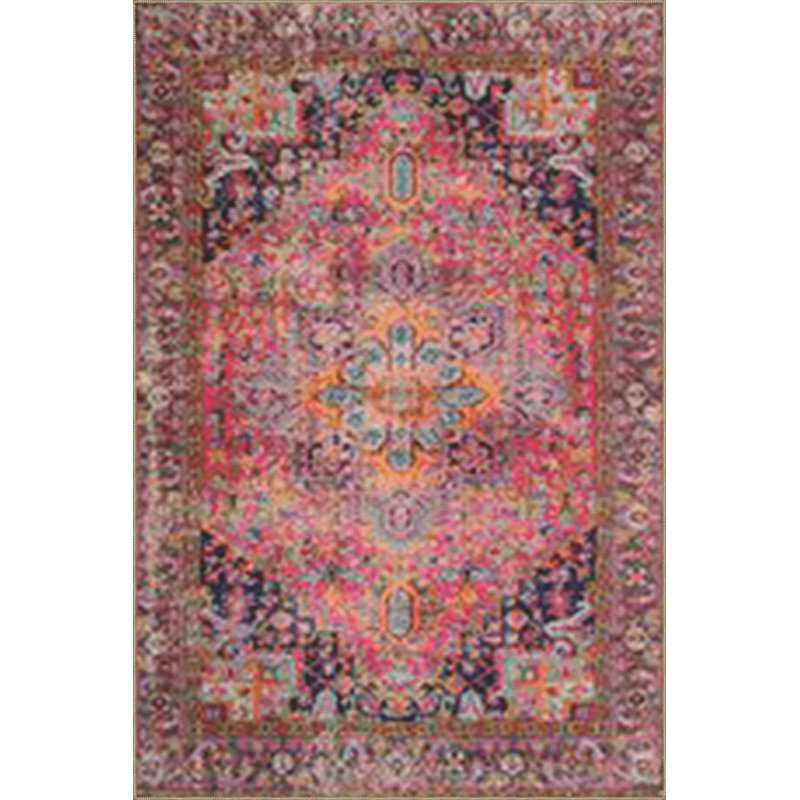 Multi Colour Geometric Striped Pattern Creative Modern Decorative Machine Washable Area Rug, Square 3'3"