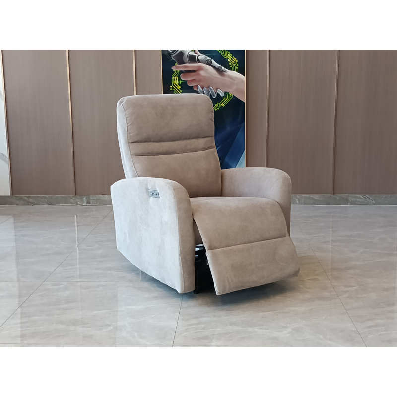 Living Room Sofa Set, Electric Lounge Chair Sofa Bed, Extendable Lounge Chair Sofa Bed With Sleep Function, Light Grey, 1