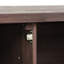 Armoire de rangement d'extérieur en bois de sapin massif avec trou de conduite de gaz et tablettes réglables