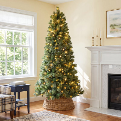 Artificial Pine Christmas Tree with Color & Clear Lights