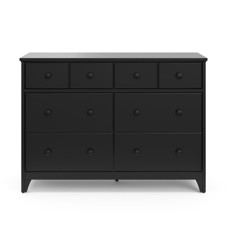 Commode double 6 tiroirs Moss, Noir