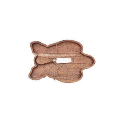 Turtle Serving Board W/Spreader S/2