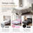 Platform Bed Frame With Wingback Upholstered Headboard, Full Size Sturdy Wooden Slats Support, Easy Assembly,Black-192273941-192273942