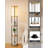Lightdot 61IN 3-Tier Shelf Floor Lamp With E26 Bulb Included, Black Standing Lamp For Living Room, Bedroom, Sofa Corner - Sturdy Wood Design With Fabric Lampshade
