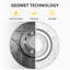 Rear Brake Rotors Drilled Slotted Performance Disc Anti-Rust