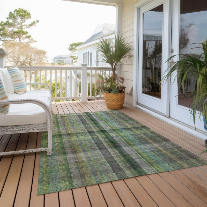 Tapis intérieur / extérieur Kinslee, Rectangle 5 pi x 7 pi 6 po