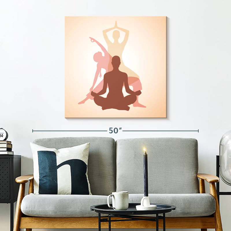 Kerrick Yoga Pose, H 30 po x l 30 po