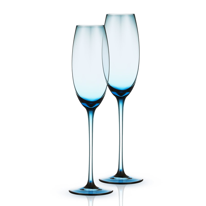 Tynecia 7 oz. Flûte en verre, Transparent