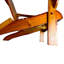 Chaise Adirondack d'extérieur ou d'intérieur en bois, pliable, chêne