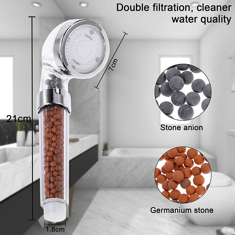 Jamilee Handheld Shower Head with Water Filtration