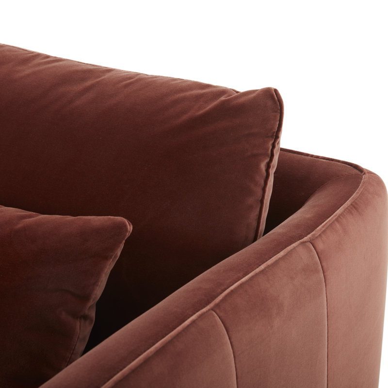 Rae Upholstered Armchair, Falkirk Reddish Brown Velvet