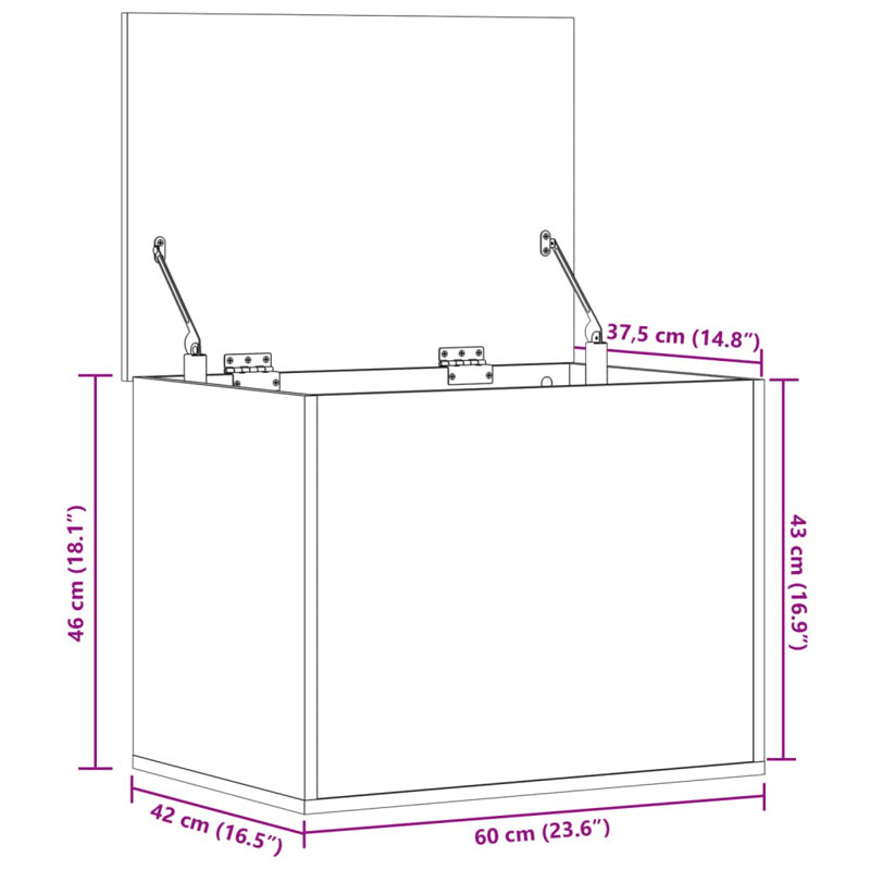 Meuble de rangement vidaXL, Blanc