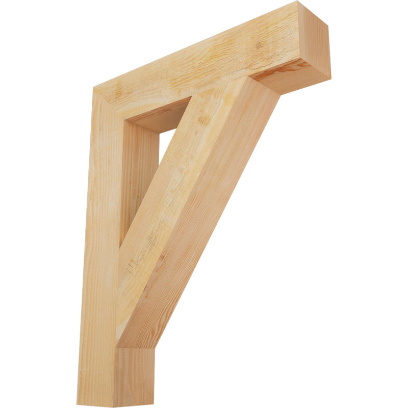 Support de bloc traditionnel, Douglas (sciage brut), H 38 po x l 6 po x P 30 po