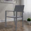 Chaises de salle à manger robustes en métal, conception ergonomique moderne pour la maison et le patio