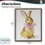 Lapin de Pâques doré avec cadre flottant à ruban, design par The Prints Vibe-1518989636-1518989642
