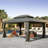 Galvanized Steel Patio Gazebo with Overhang Slope-design Double Roof-92597326-90271491