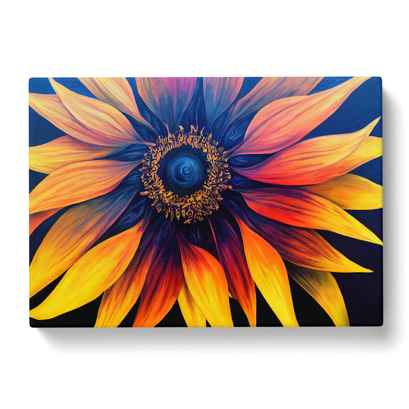 Attractive Sunflower - Wrapped Canvas, 40cm H x 60cm W
