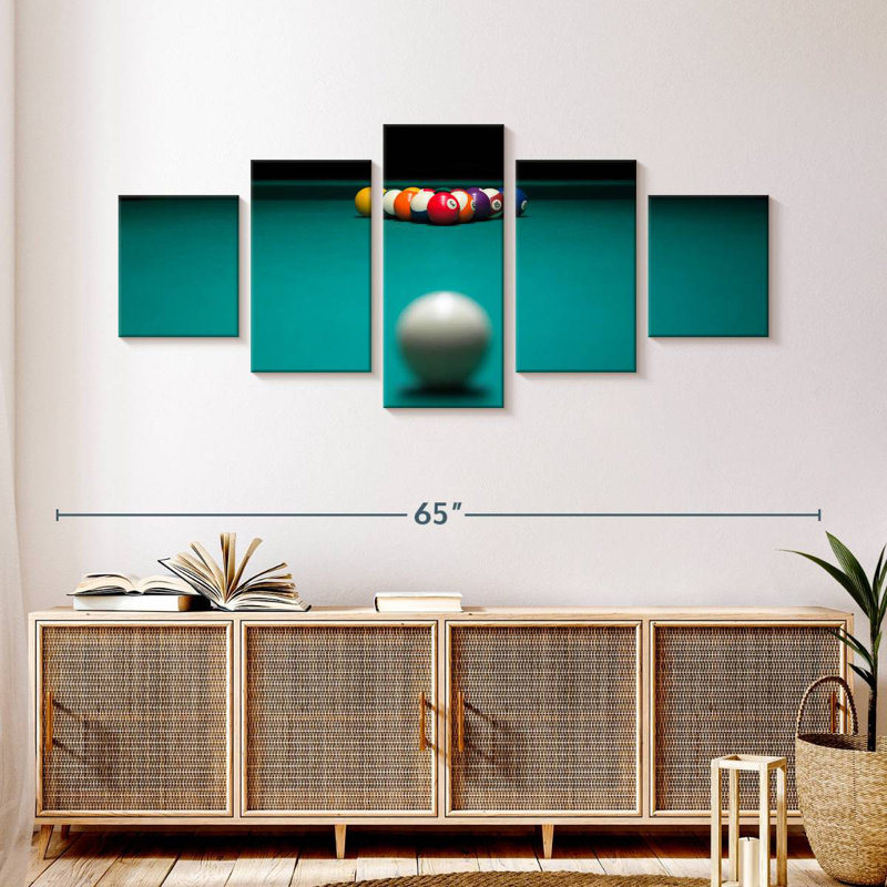Table de billard, H 24 po x l 55 po