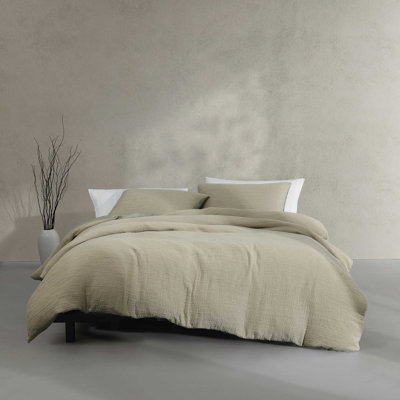 Washed Texture Cotton Duvet Cover Set