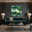 "Watercolor Abstract 13", art mural sur toile verte-769983357
