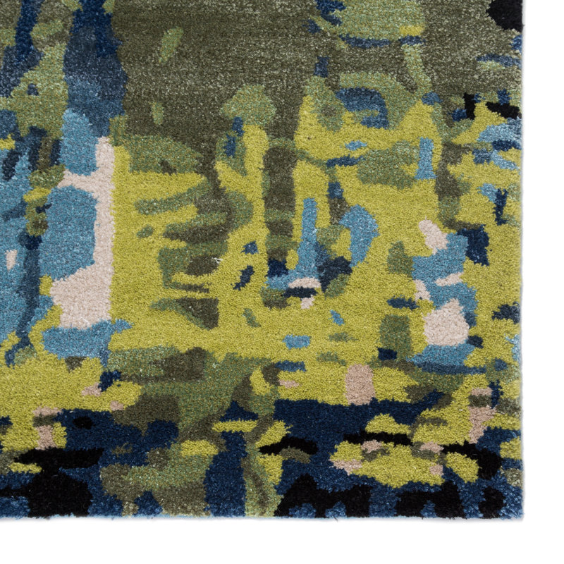 Fleishman Hand Tufted Abstract Indoor Rug, Rectangle 2' x 3'