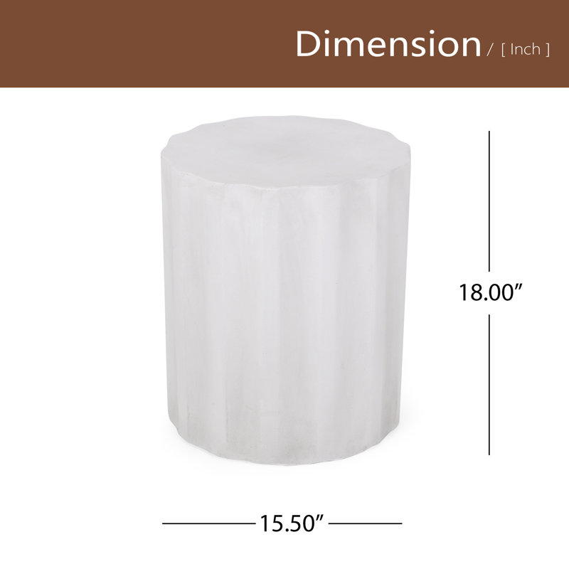 Table d'extérieur en béton léger